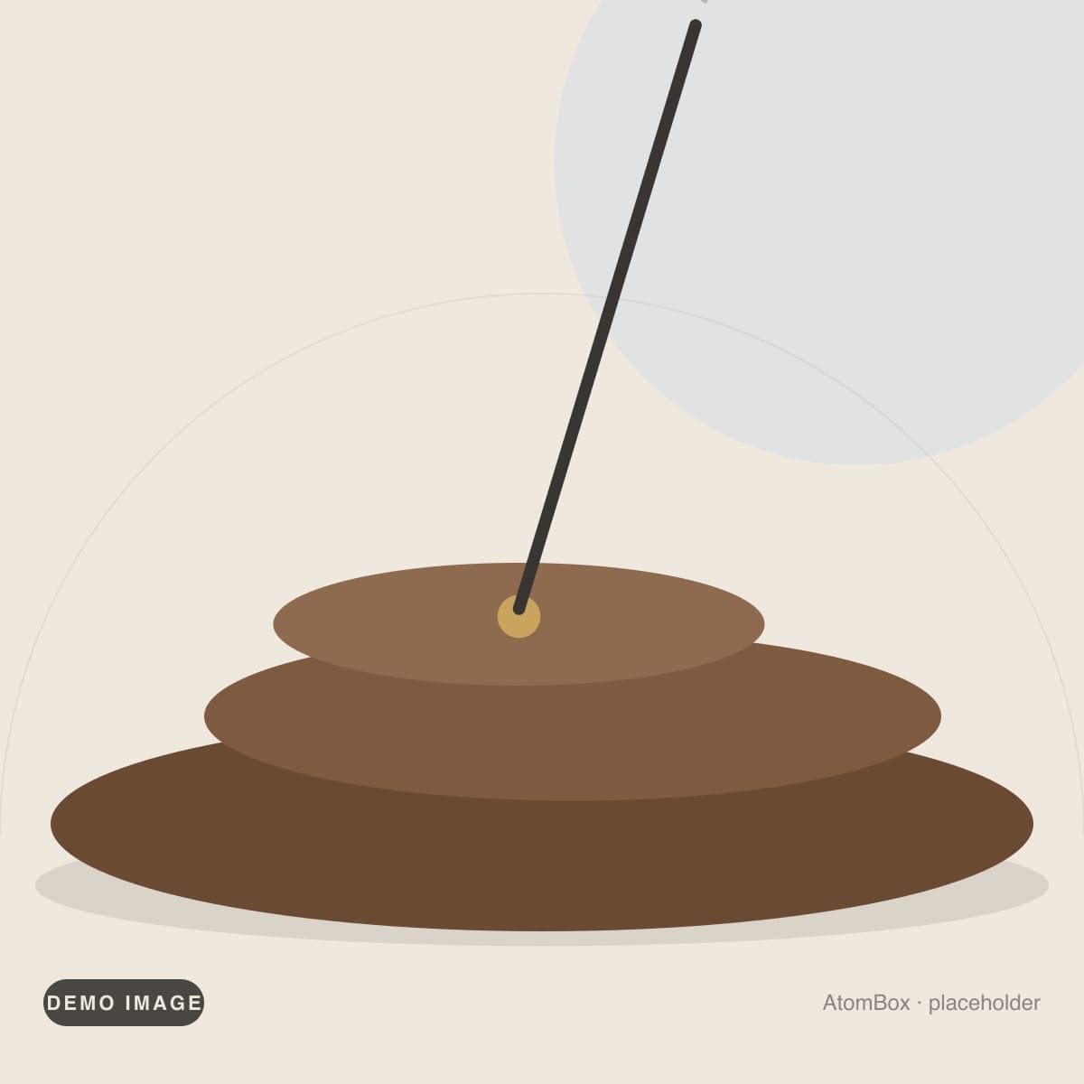Demo illustration standing in for: Top disc lifted off to show the ash-catching tray beneath