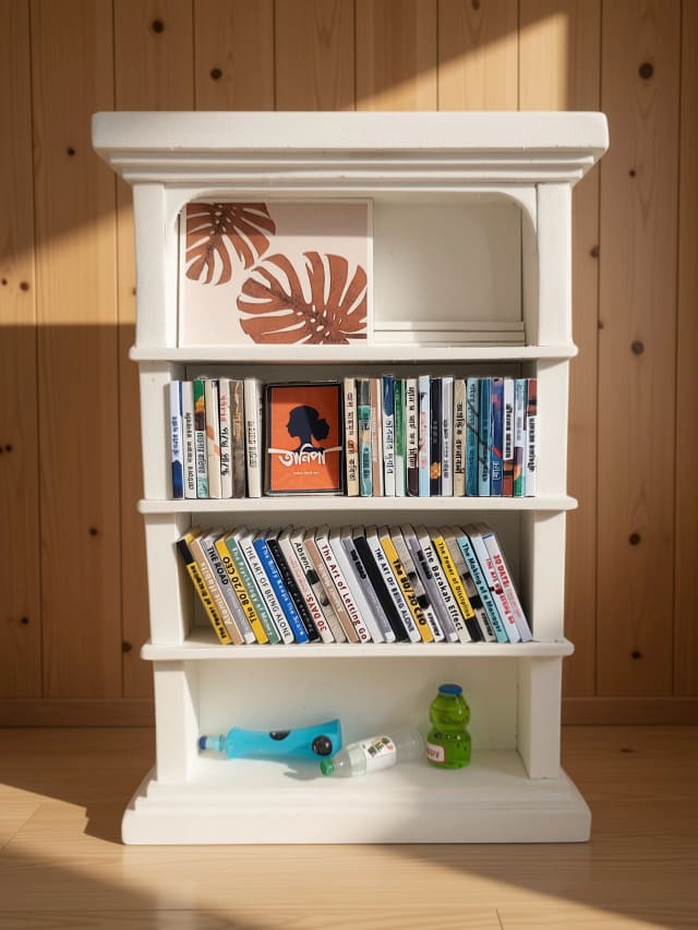 Tiny 4 Cell Bookshelf Miniature — photo 4